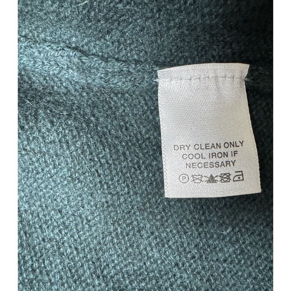 Vintage Laundry by Shelli Segal 100% Cashmere Ruffle Tie Front Wrap Cardigan~SM - Picture 7 of 13